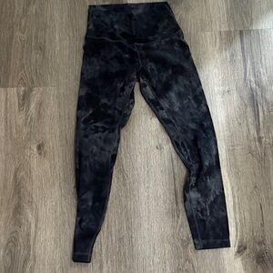 lululemon athletica Black Tie-Dye Leggings